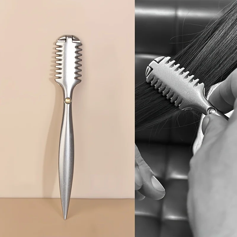 

Double Edge Hair Razor Comb - 10pcs Blades for Cutting, Styling & Trimming Split Ends - Works on All Hair Types