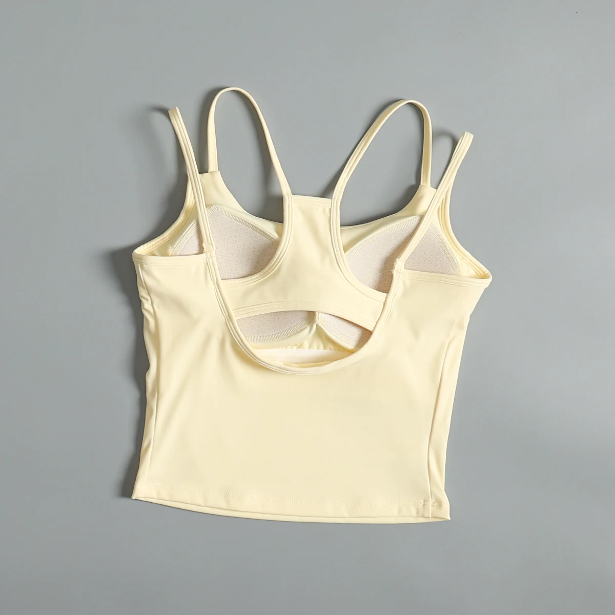 Sports lingerie women's summer breathable sexy beautiful back yoga bra integrated running shockproof fitness vest wear outside