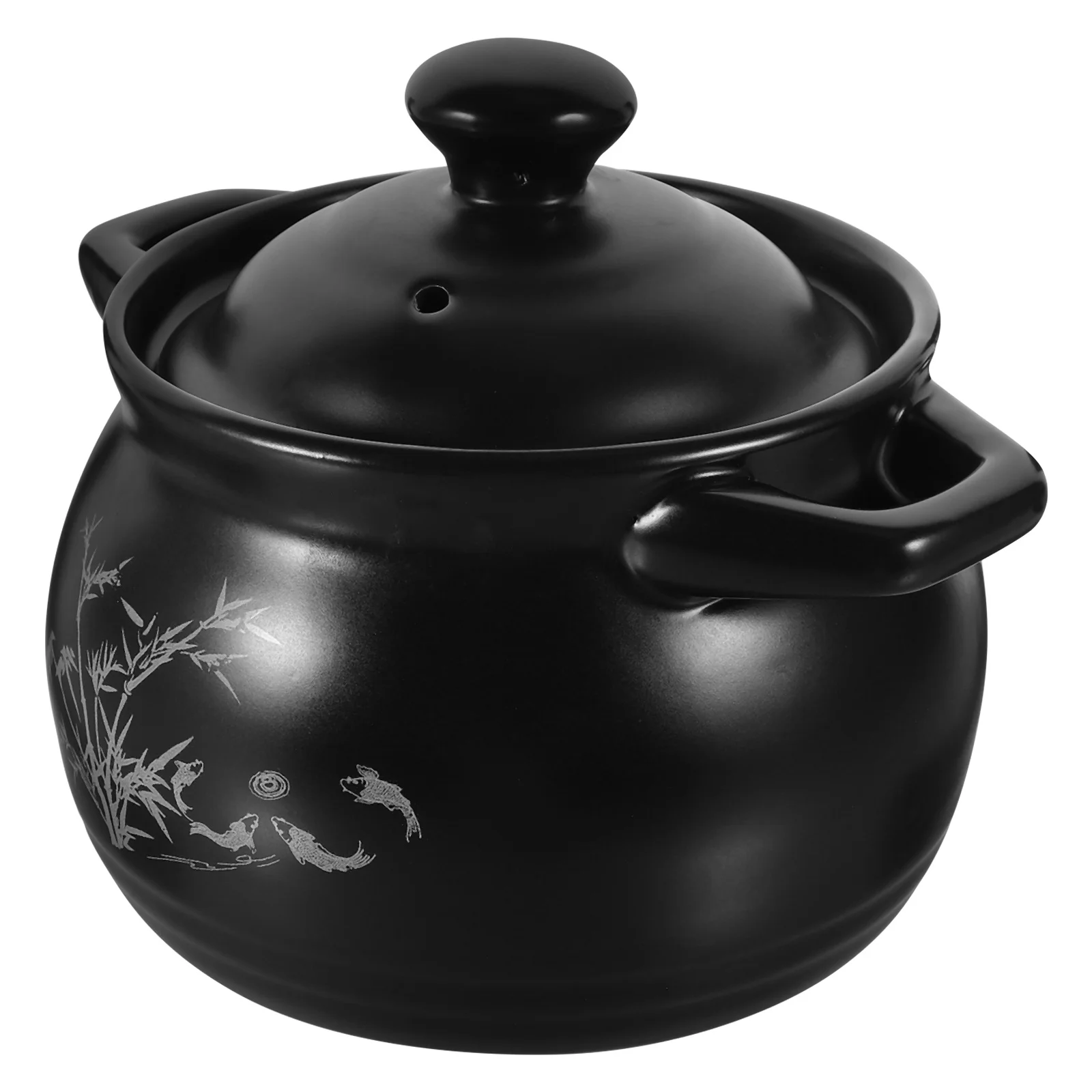

Kitchen Soup Pot Ceramic Cooking Pot Acid Alkali Resistant Heat Preservation Non Slip Handles Home Casserole Kitchen Essentials