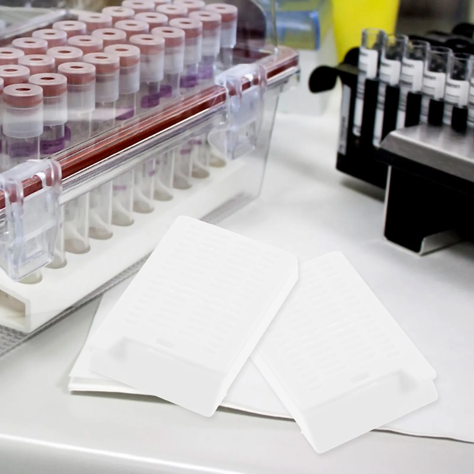 

200 шт. пластиковых кассет для встраивания с отверстиями для легкого слива, для гистологической обработки, кассеты для тканевых культур, учебное пособие