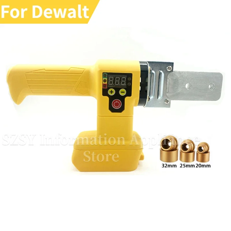 Saldatrice per tubi per Dewalt 20V batteria tubo saldatore plastica saldatura tubo riscaldamento strumento di fusione a caldo 32/25/20 abrasivi