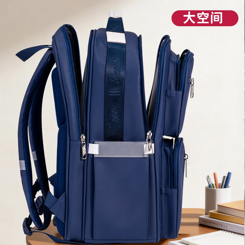Tas Ransel Sekolah Ringan Kapasitas Besar Kelas 1-6, Tas Buku Anak Pelindung Tulang Belakang untuk Anak Laki-laki dan Perempuan SD, Tas Ransel Ergonomis