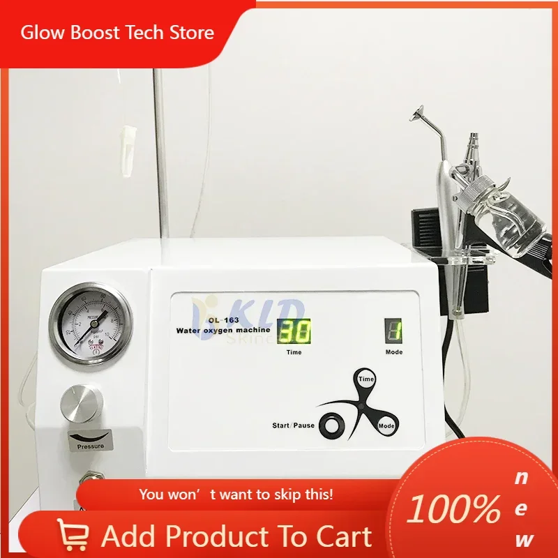 

GBВысокое давление кислородный струйный пилинг косметический аппарат для лица подтяжка кожи омоложение прозрачное