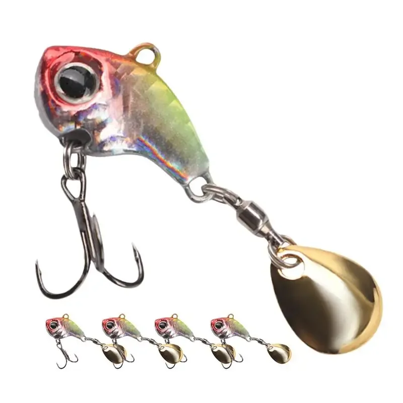 

Fishing Lures VIB Tail Spinners Bait For Saltwater 5pcs /set Bass Lures Fishing Spinner Blade Fishing Jig Crankbait With Hooks