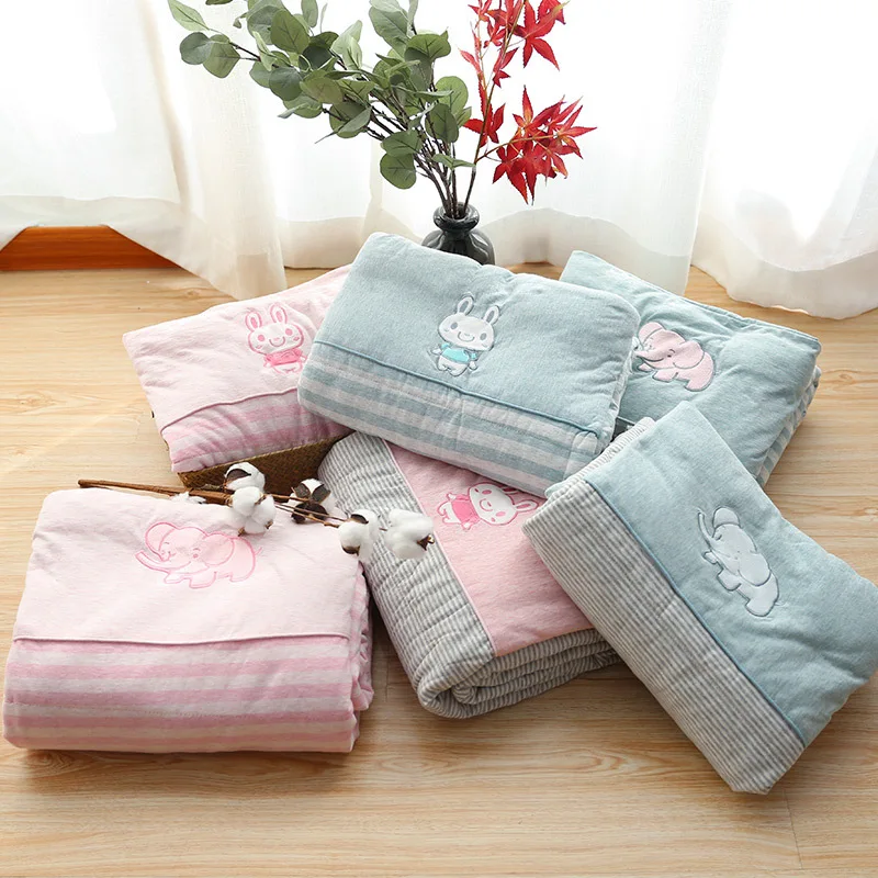 

Kindergarten Bedding Cotton Quilt Kids Nap Quilt Baby Quilt Striped Thicken Spring Autumn kindergarten Children Crib Blankets