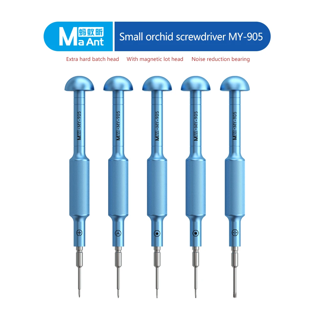 MaAnt MY-905 Miss Lan Screwdriver Set/5 in 1/Mobile Phone Open Screwdriver Set/Extra Hard Tips/Magnetic Tips/Mobile Repair Tools