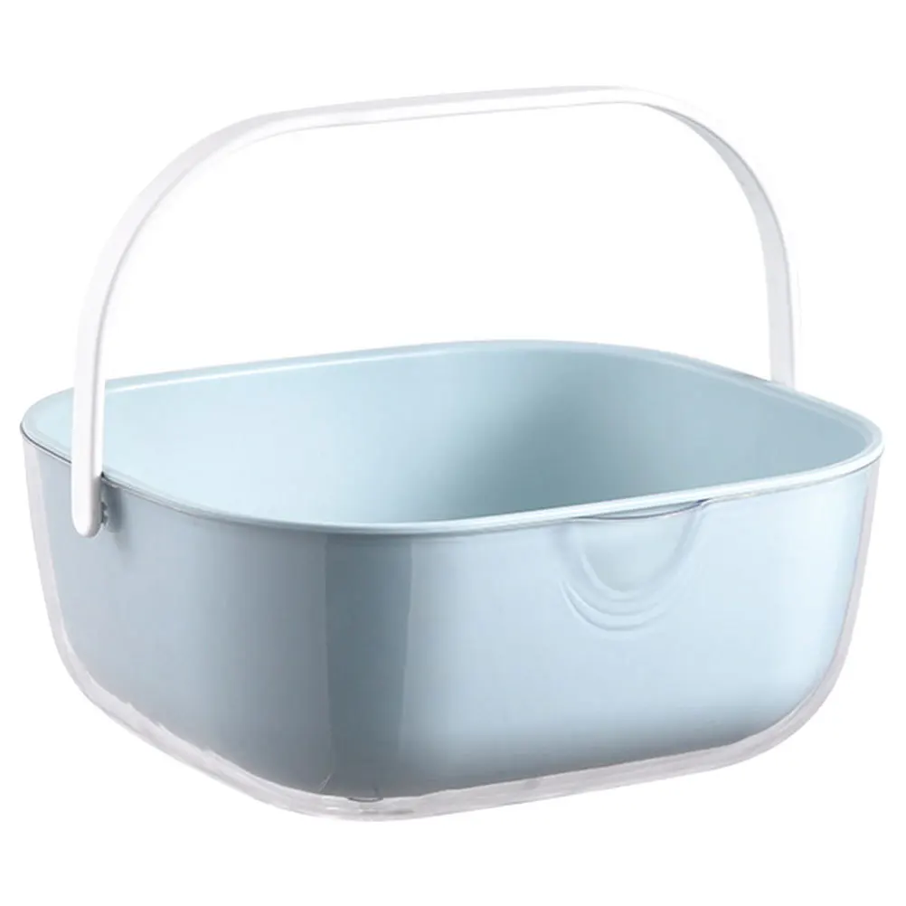 

Kitchen Colander Basket Double Layer Fruit Vegetable Wash Drainer Easy Clean Storage Strainer Fruit Washing Strainer