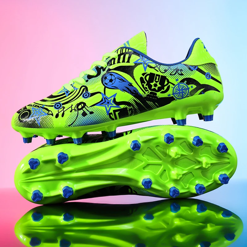 

Men Unisex Football Field Boot TF/FG Students Training Tenis Professional Soccer Shoes Top Quality Society Cleats Football Shoes