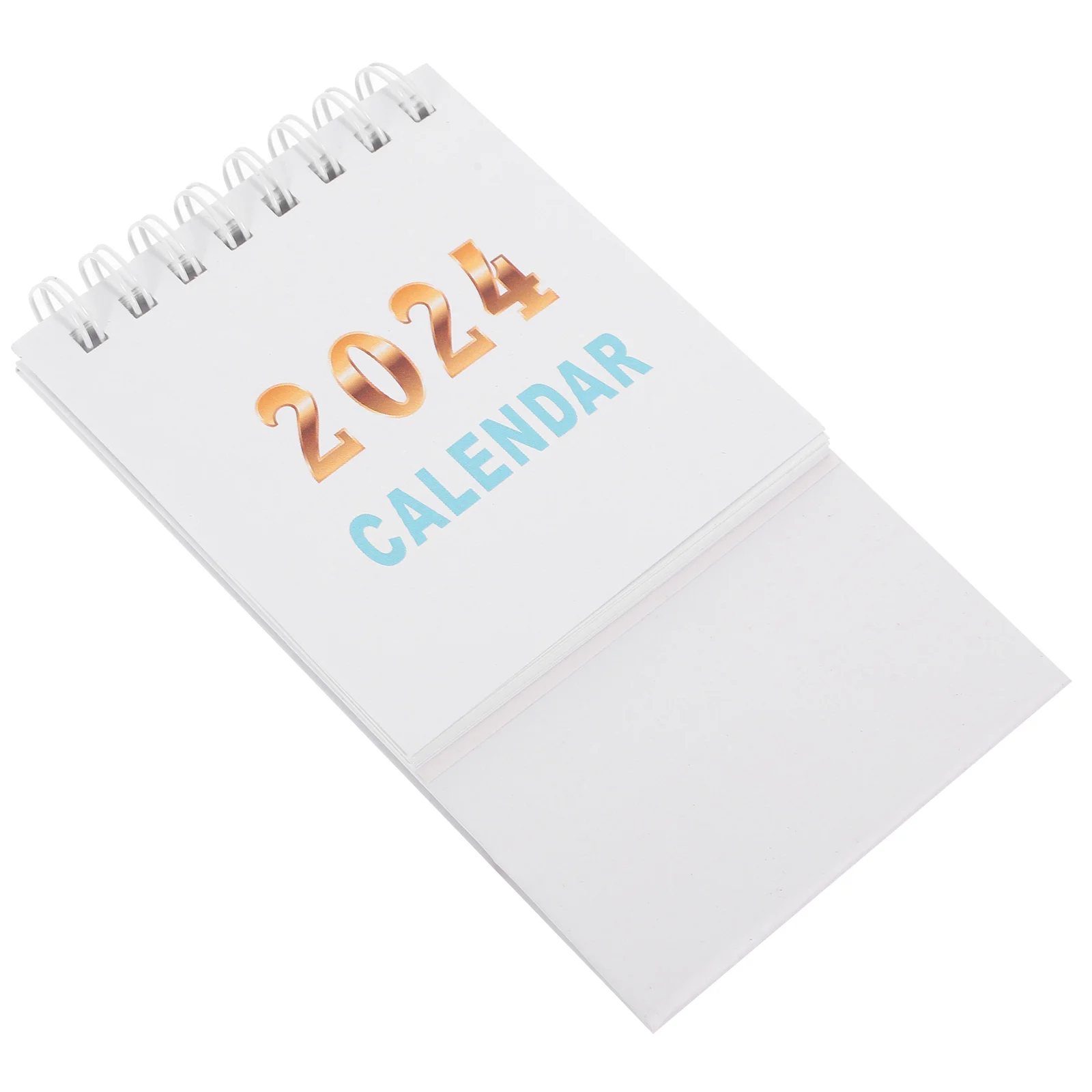 2024 Desktop Calendar Free Standing Paper Minimalist Desk Planner Small Portable for Office Home Daily Schedule