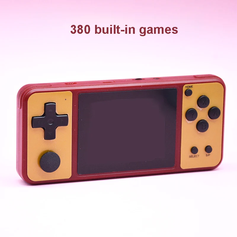 Handheld Game Console 3.0 Inch Retro Two-player Games Console Built-in 380 Classic Games Pocket Player Box