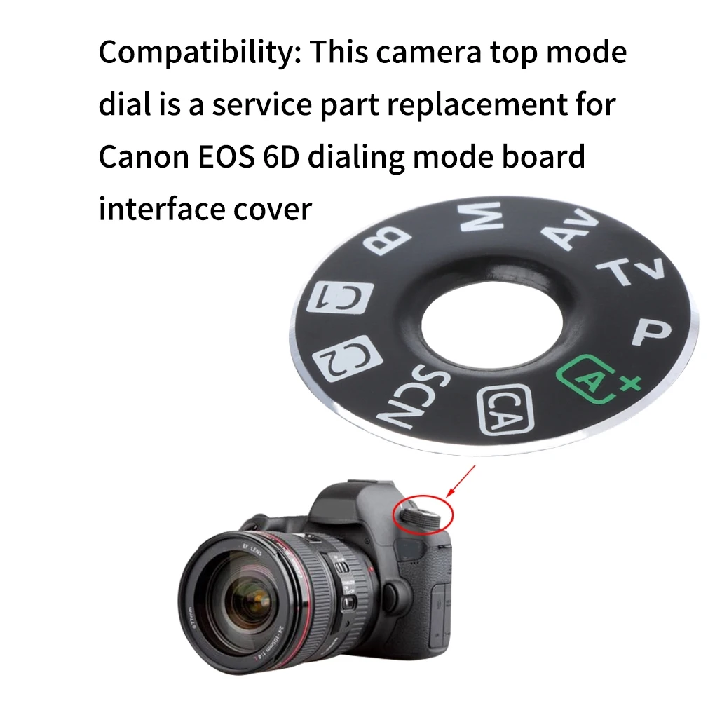 Camera Top Mode Dial Mode Dial Turntable Patch Renewal Maintenance Replacement for Canon 6D Mode Dial Turntable Patch