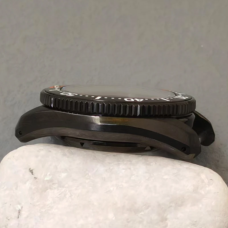 NH35 حالات 42 مللي متر SPB185 SPB187 ساعة حافظة الياقوت كريستال زجاج يناسب لحركة NH35 NH36 4R 7S26 28.5 مللي متر الطلب مخصص الرجال ساعة