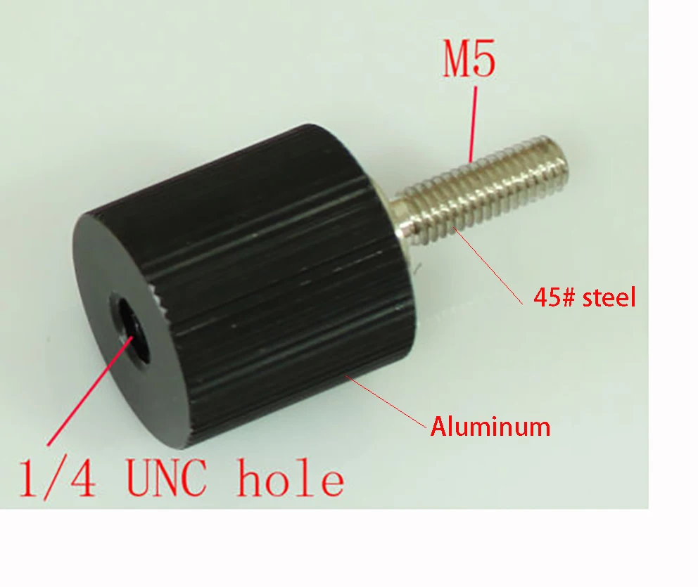 1/4 "ตัวเมียเป็น M5แปลงสกรูอะแดปเตอร์สำหรับระบบรางแท่งและกล้องขาตั้งกล้อง1/4เป็น M5 1/4"-20ตัวเมียเป็นอะแดปเตอร์ M5