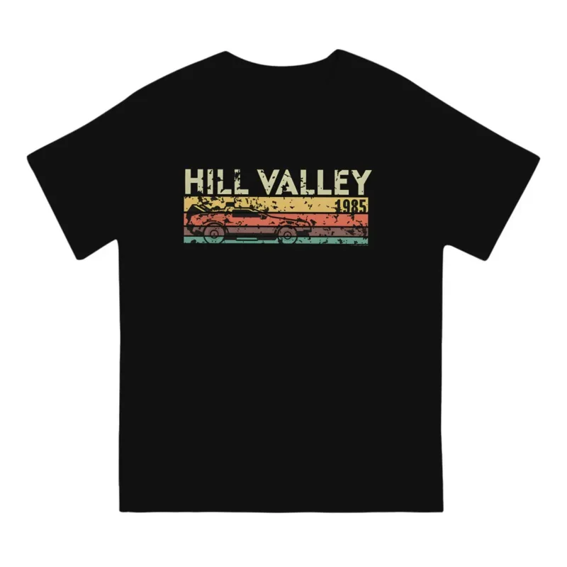 Back To The Future Men\'s TShirt Hill Valley Distinctive T Shirt Graphic Sweatshirts New Trend