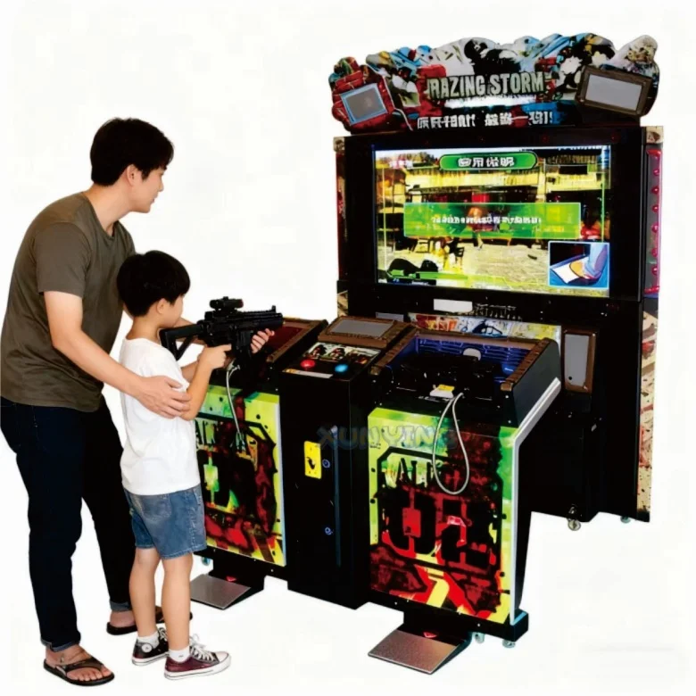 Coin Operated Kids Shooting Game, Arcade Machine for Amusement Park, Fun Entertainment Equipment