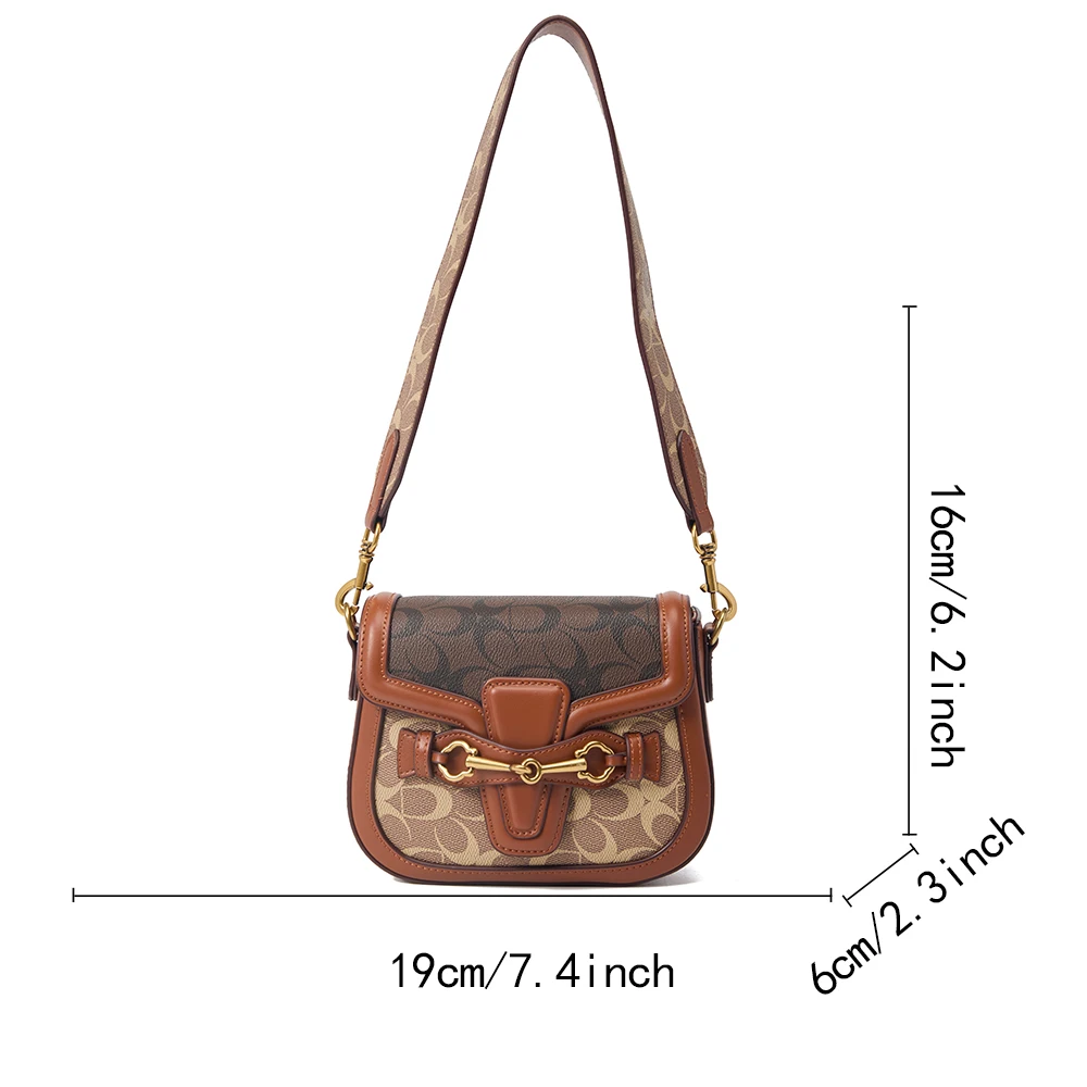 Ladies' Handbag 2026 Four Seasons New Fashionable Retro Shoulder Bag, a Daily Must-Have, High-End Light Luxury Crossbody Shoulde