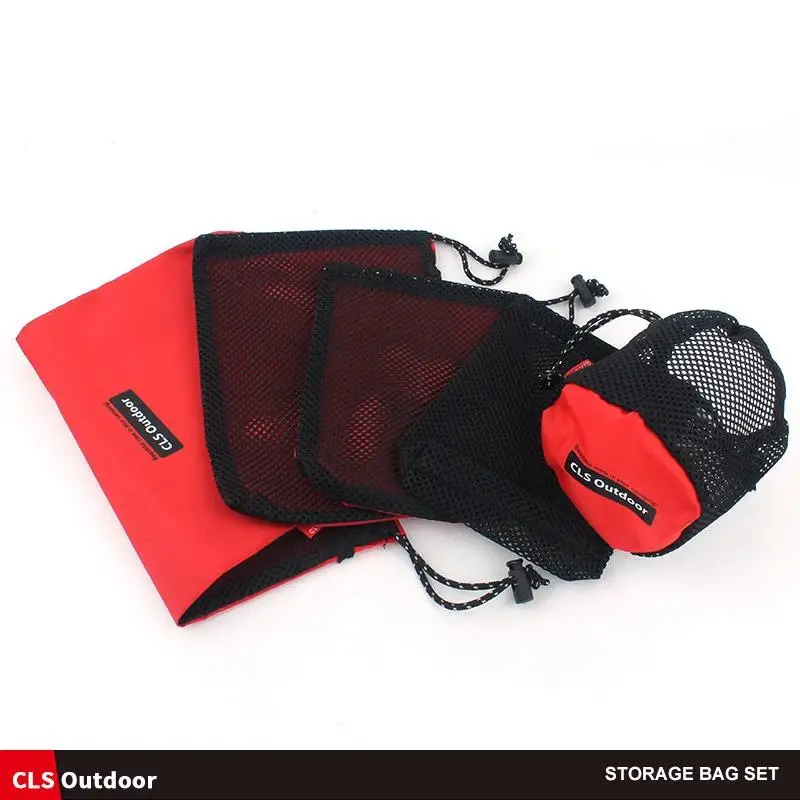 Outdoor Makeup Storage Bag Camping Portable Travel Storage Bag Set Camping Accessories Sorting Bag Pouch Wash Mesh Bag