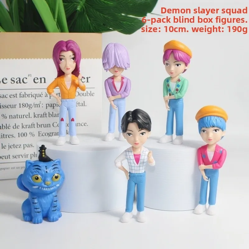 Figurka Demon Team Anime Kpop Model Zabawka Kreskówka Gadżety Gamingowe Dekoracja Biurka Kolekcja Figurek Model Zabawka Prezent Dla Dziecka