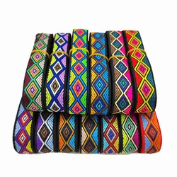 5 Yards 20mm Jacquard Polyester Webbing Band Bag Shoulder Strap Belt Decor Ribbon Bias Lace Tape Clothes Sewing Accessories