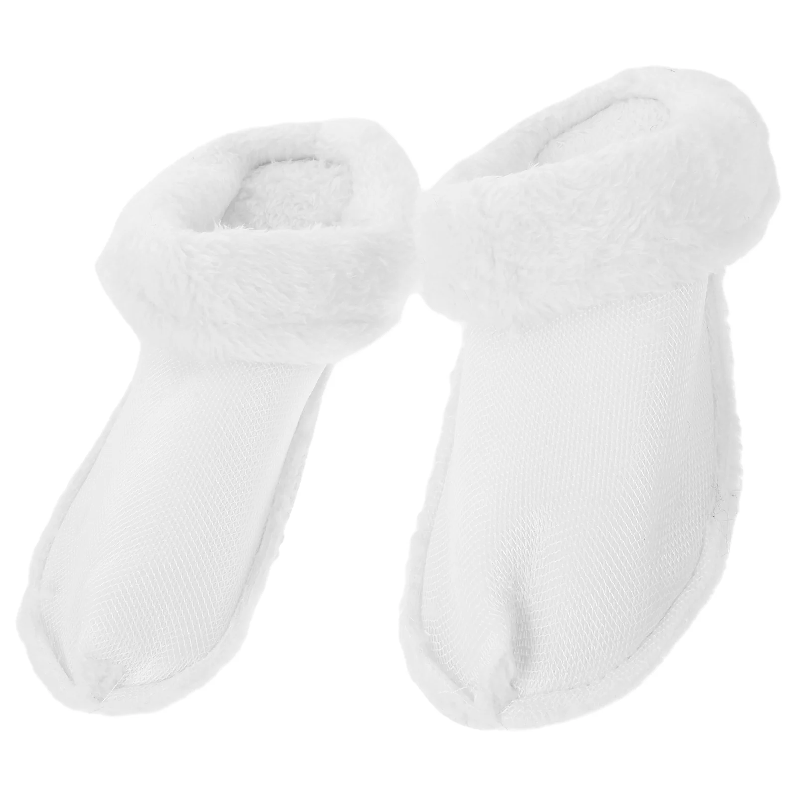 

Plush Hole Shoes Cover Indoor Slippers for Men Detachable Liner Sandals Inside Cushions Cotton Clogs Warming Lining Man Winter