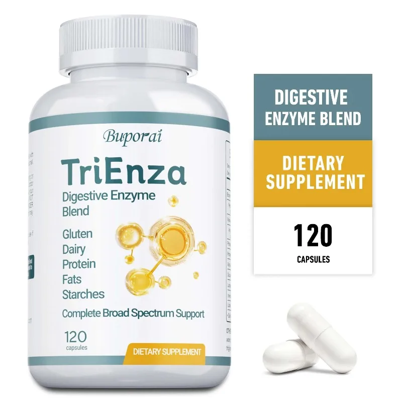

Ферменты для пищеварения TriEnza - балансируют микрофлору кишечника, уменьшают вздутие живота, способствуют пищеварению и здоровью кишечника, улучшают усвоение питательных веществ.