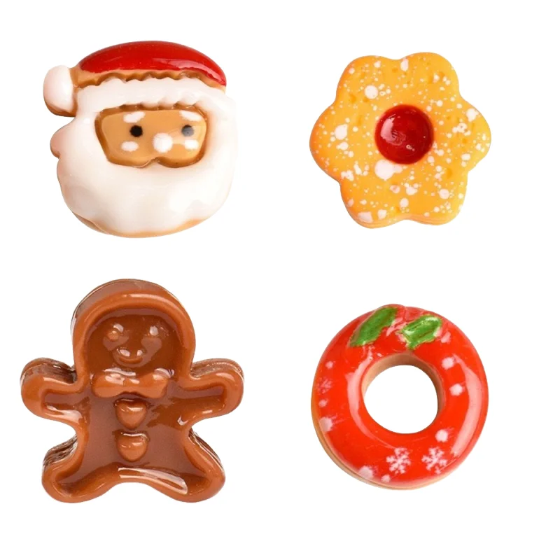 عيد الميلاد سانتا كلوز الحلوى البسكويت مشهد مصغر زخرفة احتفالية الديكور اليدوية Diy بها بنفسك الثلاجة المغناطيس المواد هدية #1