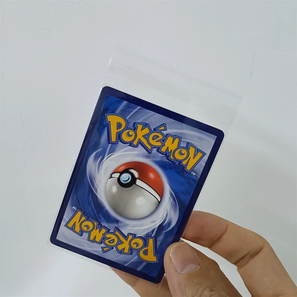 100 pezzi 65X90mm buste trasparenti per carte collezionabili buste trasparenti per carte da baseball gioco di calcio buste protettive per carte MTG