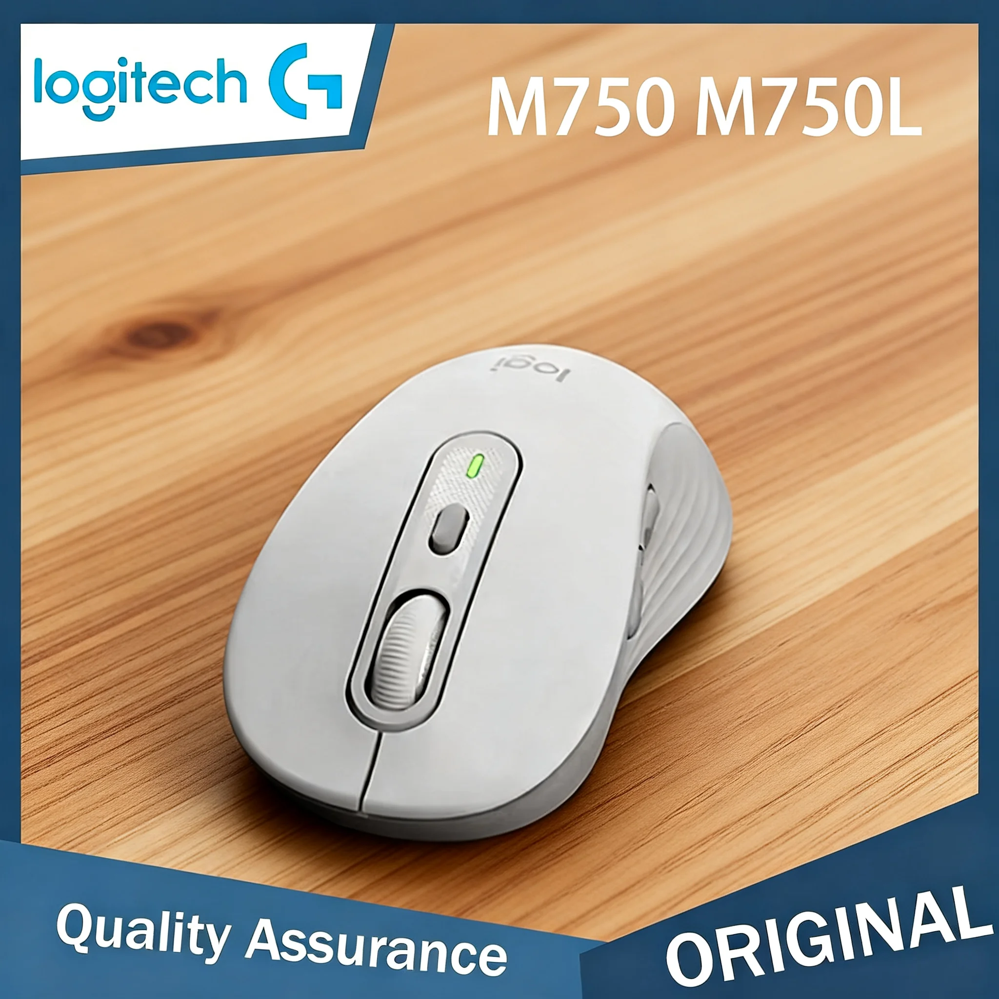 Logitech M750/M650 Wireless Bluetooth Mouse: Silent buttons + smart scroll wheel, 24-month battery life, suitable for multiple s