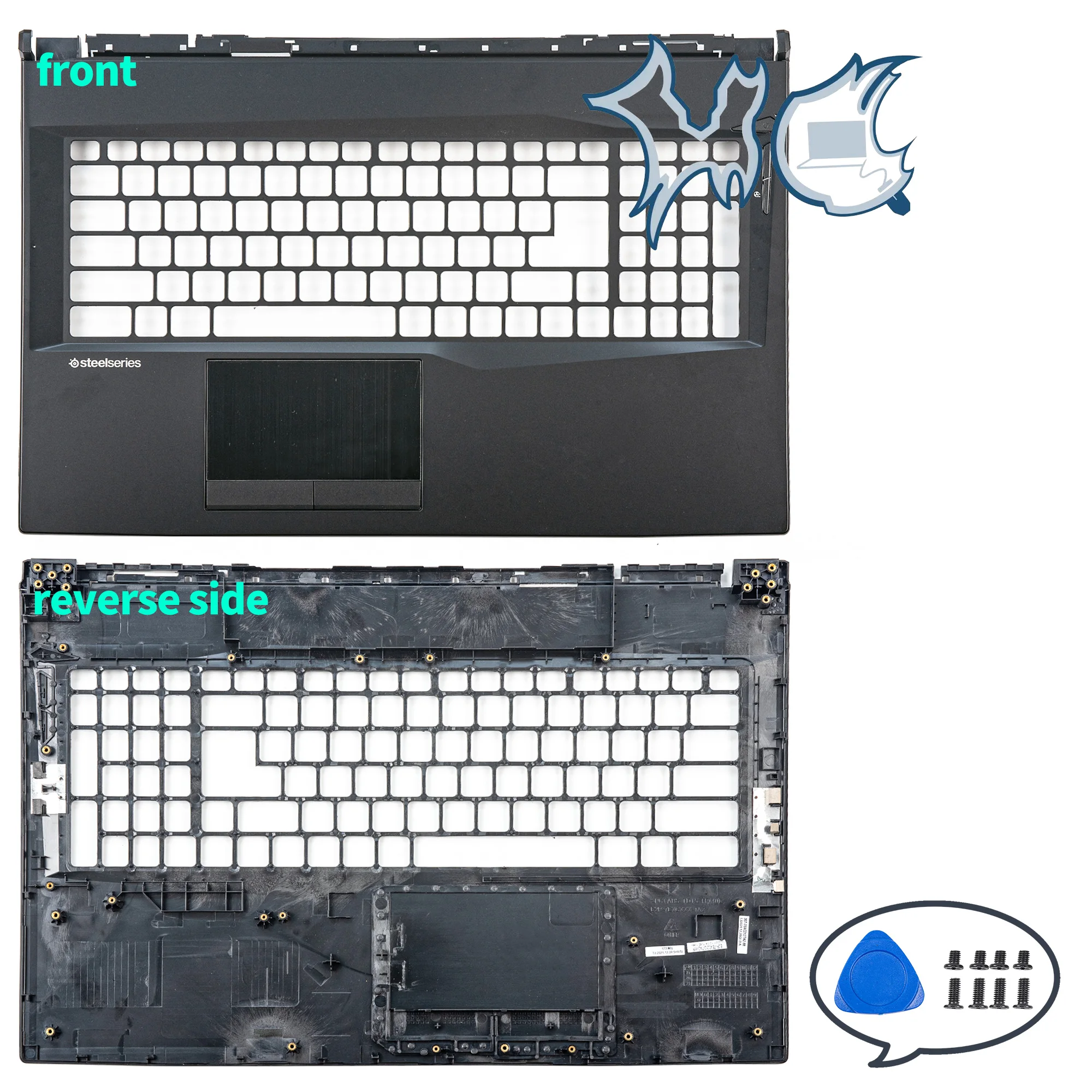 Imagem -04 - Tampa Traseira do Lcd para o Portátil Moldura Dianteira Dobradiças Peças do Portátil Substitua 17 Gl75 9se 9sd Ms17e2 Ms-17e3 Ms-17e4 Novos Cases a