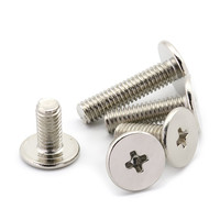 100pcs M1 M1.2 M1.4 M1.6 M1.7 Flat Thin Head Phillips Machine Screw Wafer Head Screws steel nickel plated