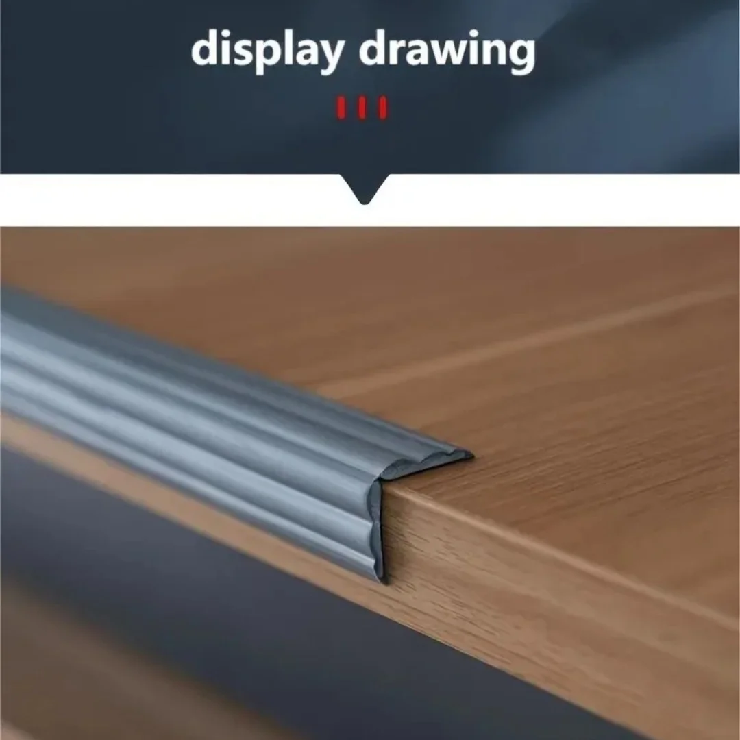 1pc 1m/2mStick Wall Edge Protector, Inside & Outside Corner Guards, Self-Adhesive Molding Trim for Table, Door Frame ﻿