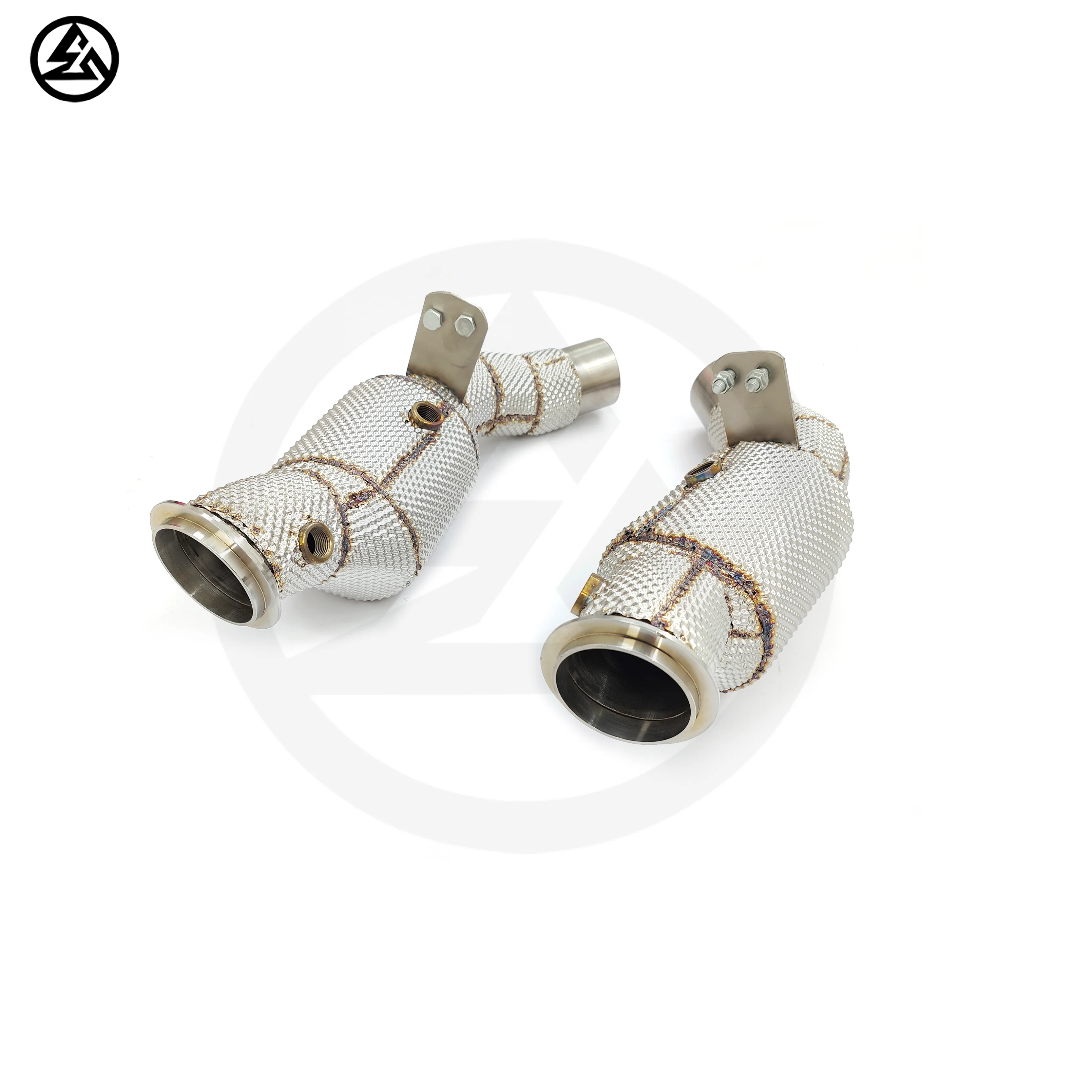 SS304 Performance Catted Downpipe For Alfa  For Romeo  For Giulia  For Stelvio  For Quadrifoglio 2.9T High Flow Catalytic