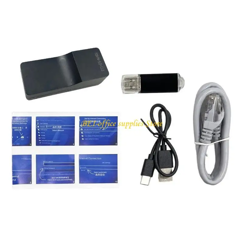 A9LC Console USB Adapter مع Ethernet Type C Cable مجموعة مجموعة أدوات المفتاح