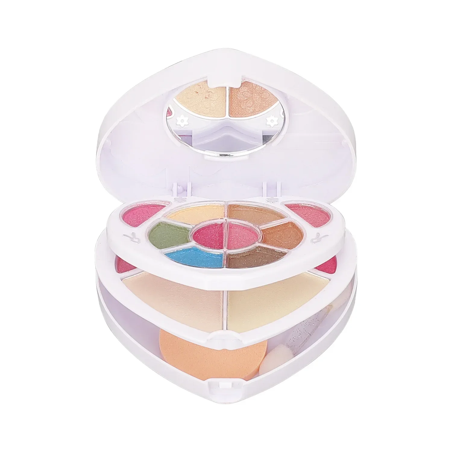 Make-up-Set, komplettes Set für Mädchen, multifunktionale All-in-One-Box, 17-farbiges Gesichtspuder, Lidschatten, Lippen, Pinsel, Bronzer, Make-up-Palette