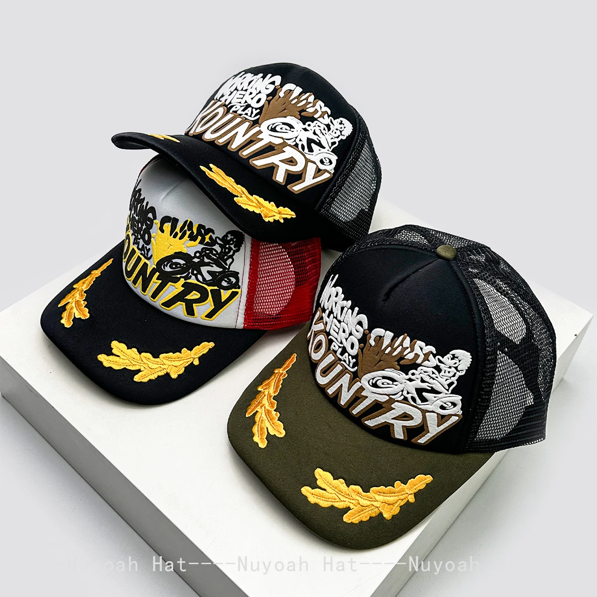 

New Unisex Personal Printed Letters Locomotive Baseball Hats Breathable Mesh Sunshade Hip Hop Trucker Caps Versatile Color Block