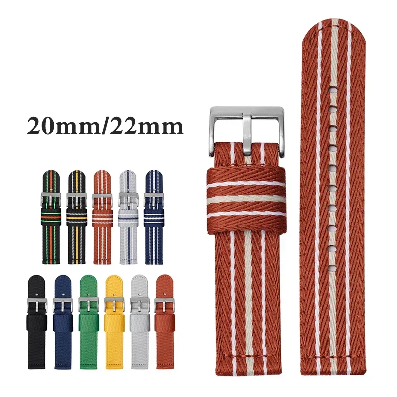 Nylon Strap for Swatch X Blancpain 20mm 22mm Men Women Sport Canvas Watch Band Bracelet for Omega MoonSwatch for Seiko Huawei