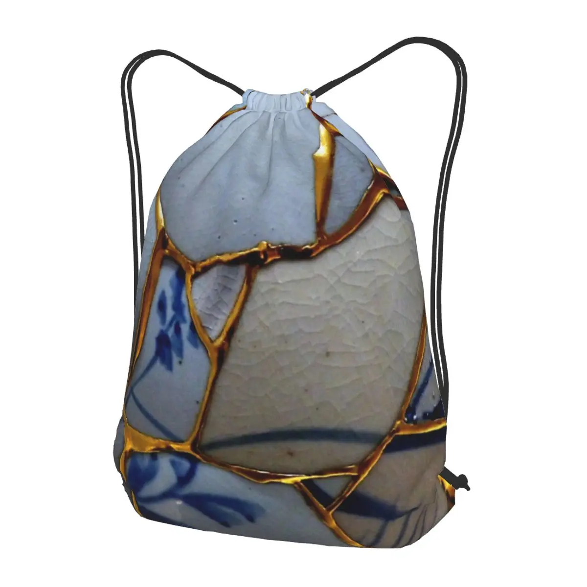 

Kintsugi Backpacks Fashion Drawstring Bags Sports Bag Book Bags for Man Woman School