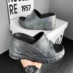 Women's Summer Slippers Sandals Platform Thick EVA Bathroom Non-Slip Slides Fashion Flip Flops Soft Casual Shoes For Female