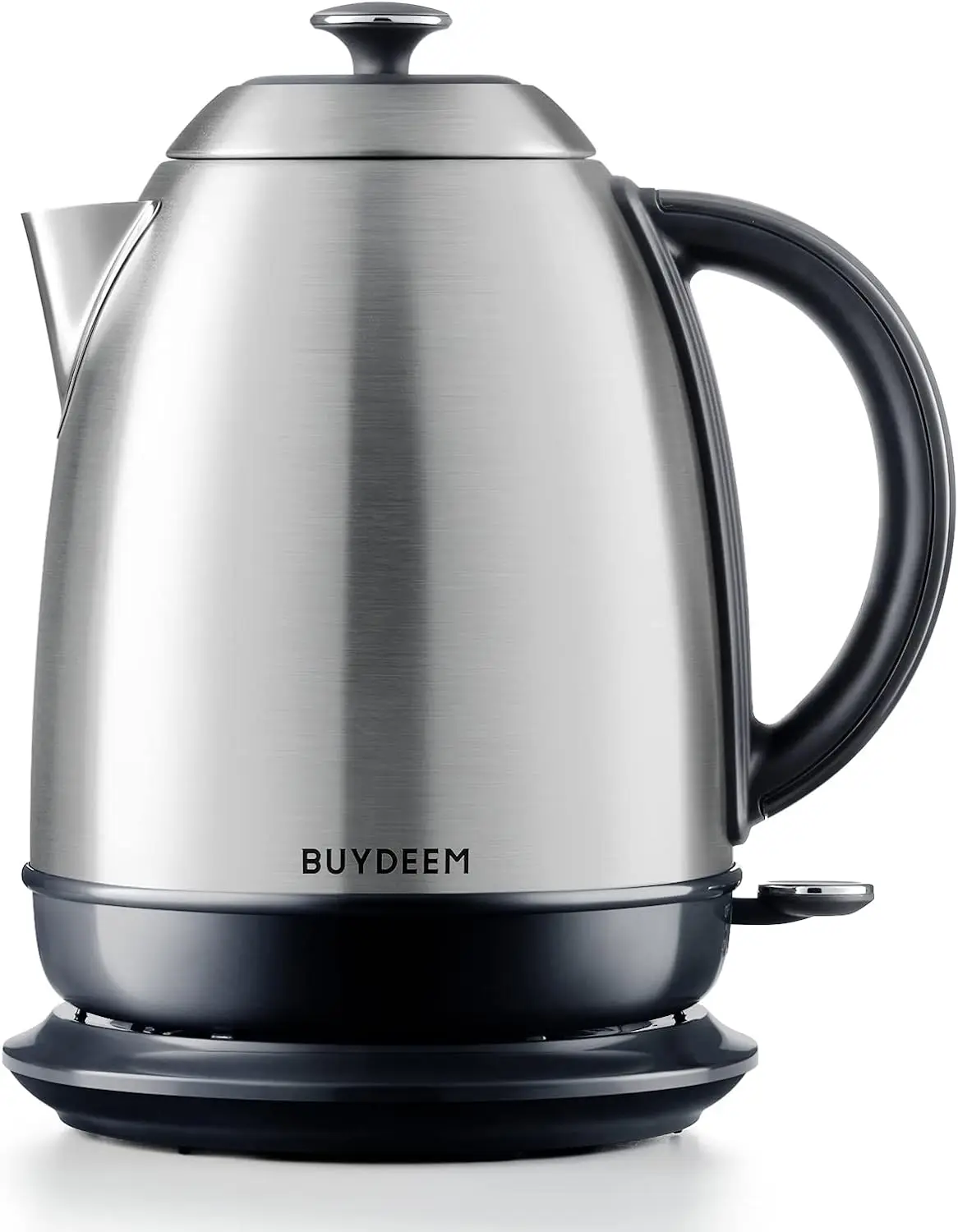 Stainless Steel Electric Tea Kettle with Auto Shut-Off and Boil Dry Protection,1.7L Cordless Hot Water Boiler with Swivel Base