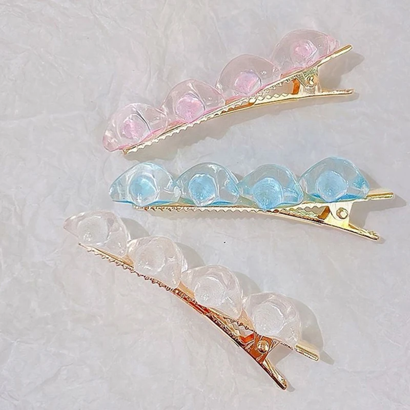 New Fashion Gradient Star Hairpin Cute Girl Heart Duckbill Clip Sweet Girl Pentagram Star Side accessori per capelli