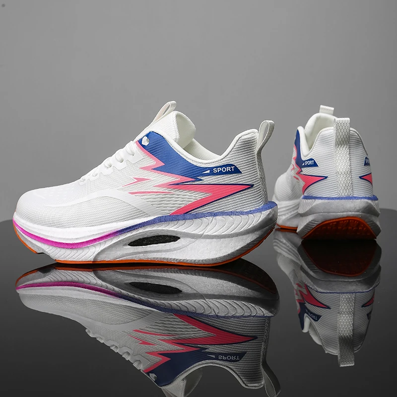 

Lightweight Running Shoes Casual Marathon Men Cushioning Tenis Board Breathable Women's Comfortable Athletic Nonskid Sneakers