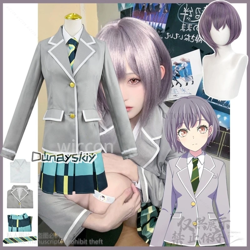 

Anime BanG Dream! It's MyGO Cosplay Takamatsu Tomori Costume JK School Uniform Dress Wig For Girl Woman Halloween Cos Customized