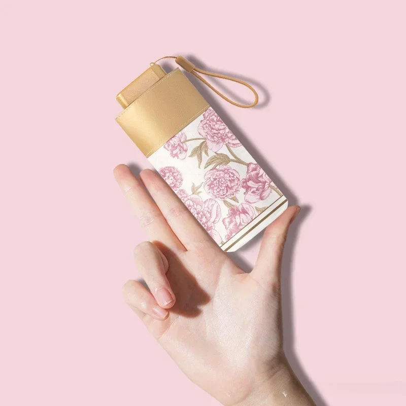 

Пятикратный солнцезащитный зонт, защита от солнца двойного назначения от дождя, складной высококачественный карманный плоский шестикратный мини-солнце