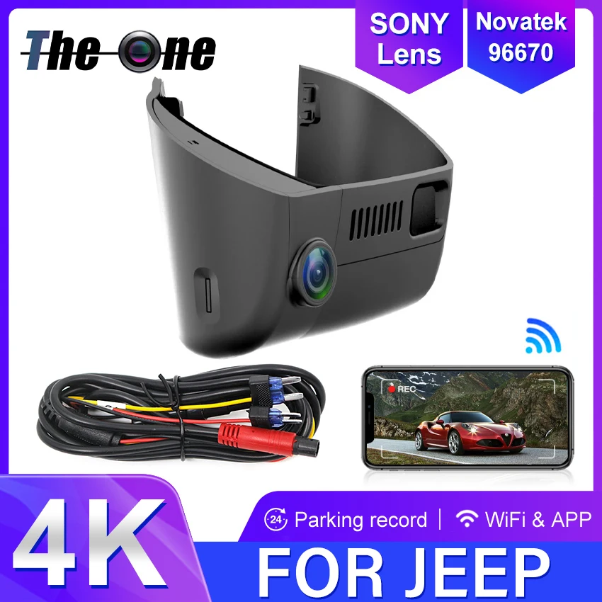 4K Dash Cam Dual Camera Car Dvr For Jeep Grand Cherokee for Dodge Durango Caravan Journey Dart Avenger for Chrysler Dashcam