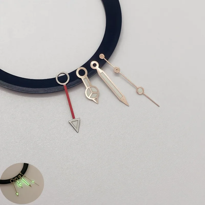 Watch Modification Accessories for NH34 Hands for GMT Strong Green Luminous Mechanical Watch Hands Diving Watch Hands Accessorie