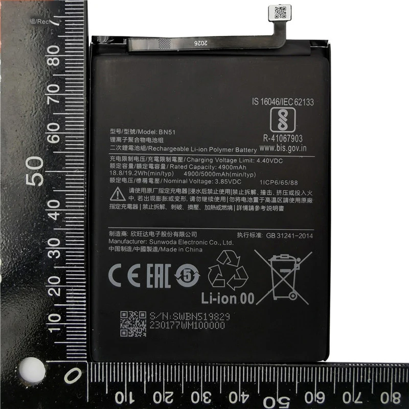 Batería BN51 para Xiaomi Redmi 8, 8A, Redmi8, Redmi8A, repuesto recargable 6