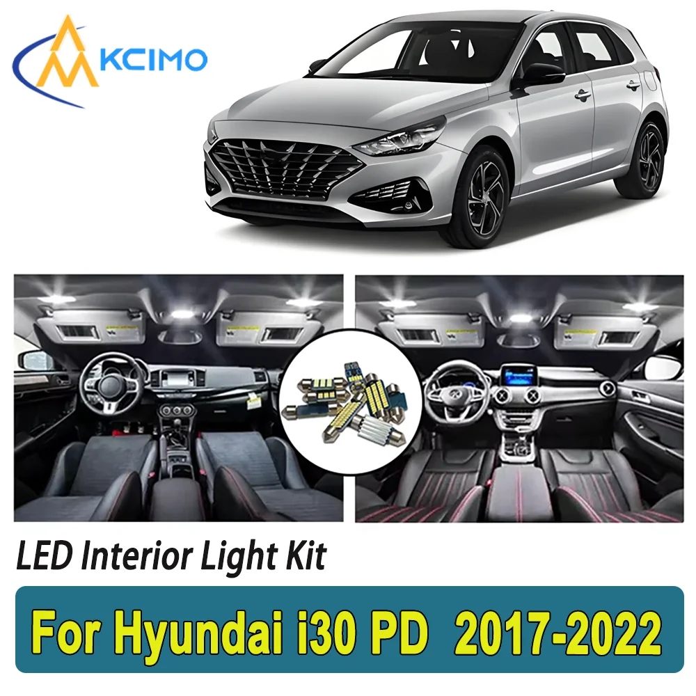

New Light Bulb For Hyundai i30 PD (2017-2022) Premium Bright LED Interior Dome Map Trunk Light Kit Car Led Lamps Car LED Lights