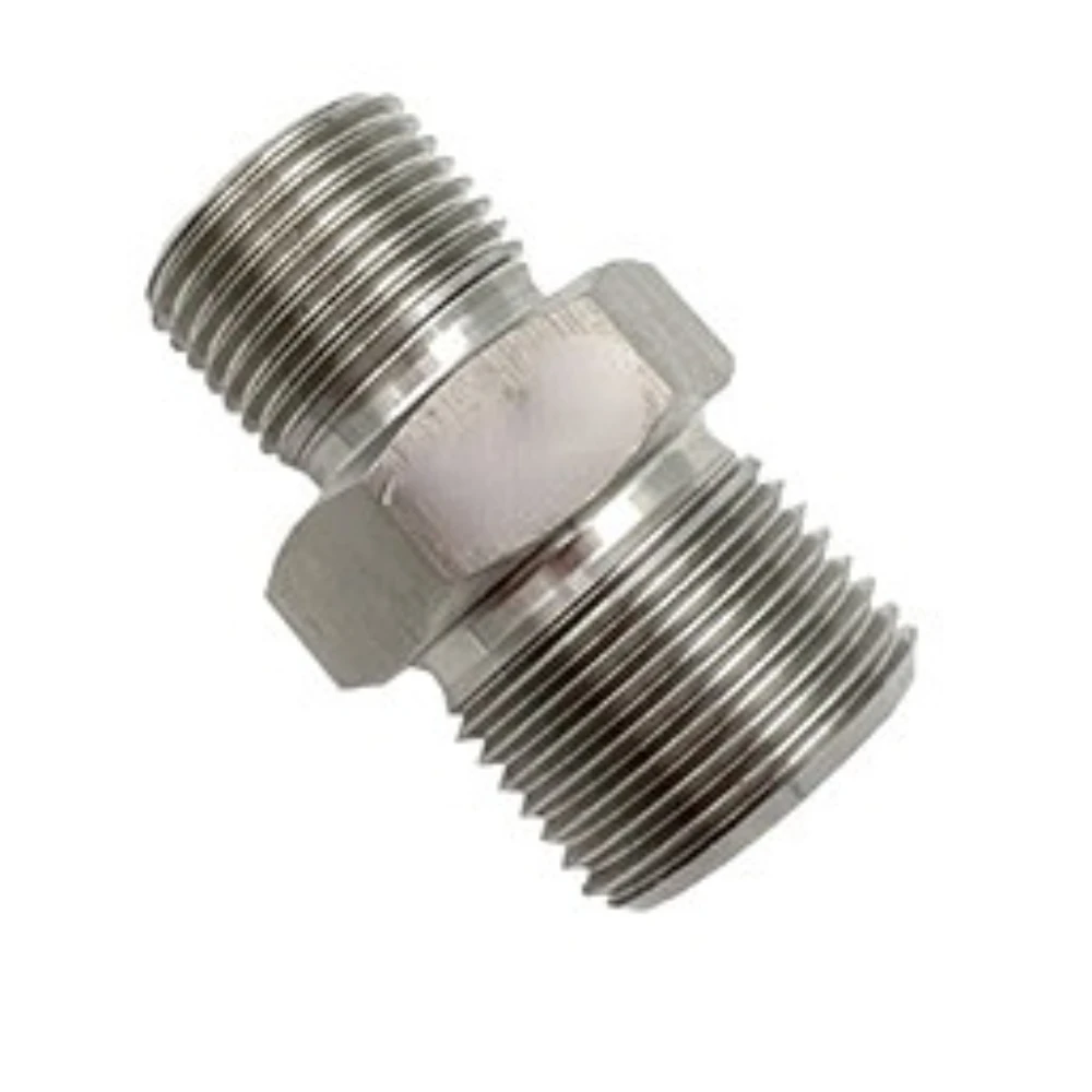 M8 10 12 14 16 18 20 22-30 Metric Male Euqal / Reducer Hex Nipple Pipe Fitting Connector Coupler 304 Stainless Steel Water Gas