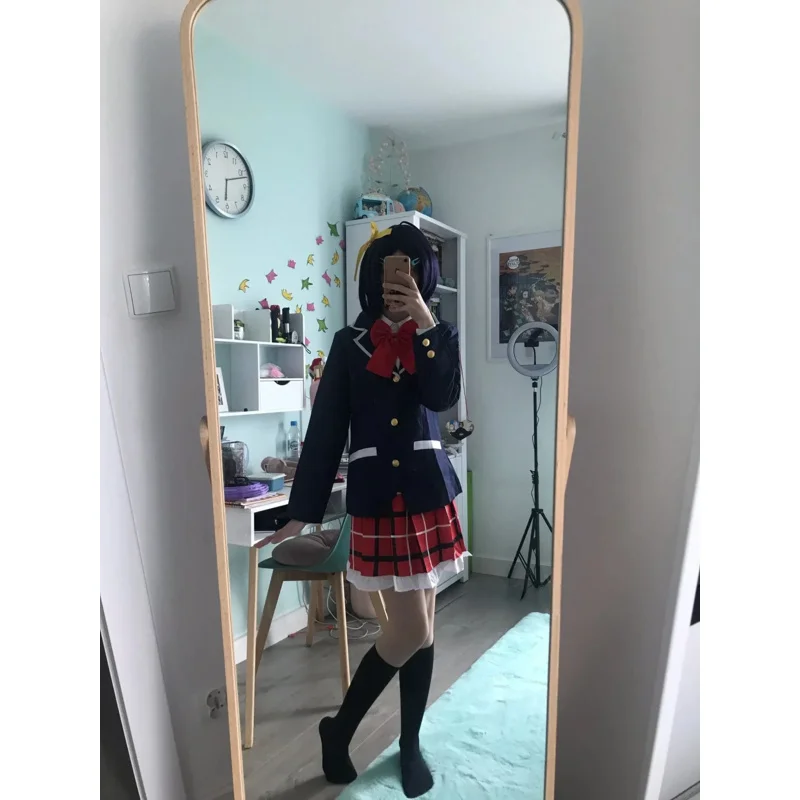 Rikka Takanashi chuuniyou demo koi GA Shitai love chanibyo & Other Delusions Rikka Takanashi dress uniform cosplay costume wigs