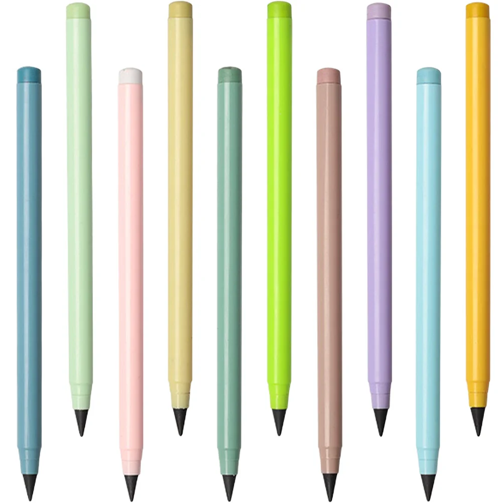 

10Pcs Everlasting Inkless Correct Posture Non Sharpening Lightweight Sketch Writing Drawing Pencils for Students